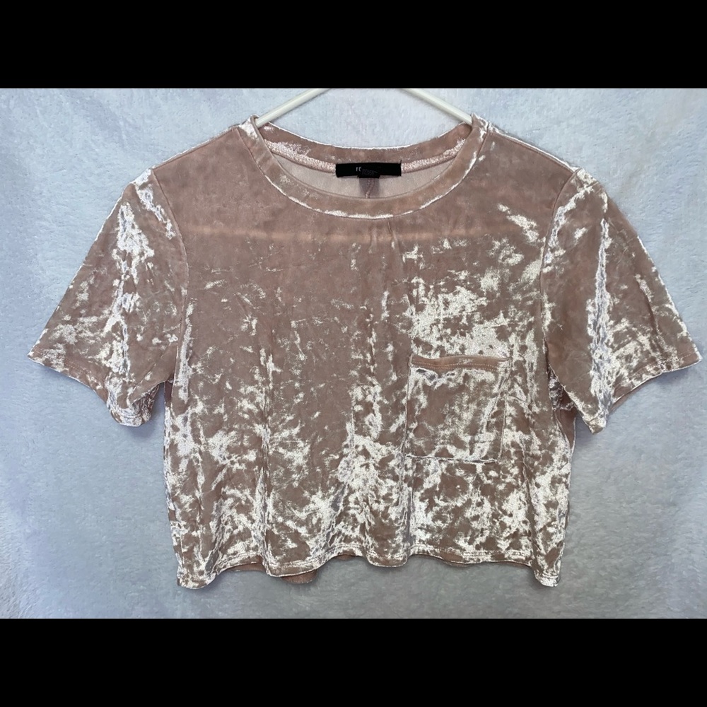Forever 21 - Pink velvet crop top